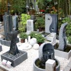Quellsteine - mit Granitbecken & Pumpe