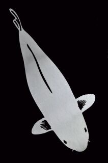 Edelstahl Koi-Schild Chagoi 30cm