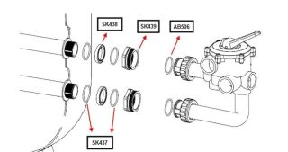 Dichtungsset für Beadfilter UB40