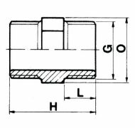 PVC-Doppelnippel von 1/4" bis 4" Außengewinde beide Seiten gleich