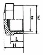 PVC-Gewindestopfen von 3/8" bis 2" (Zoll)