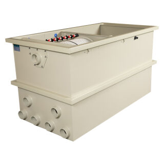 DVS Trommelfilter CL mit Biokammer inkl. HiQ Steuerung und Spülpumpe Pumpversion CL-50 mit eingeb. Spülpumpe