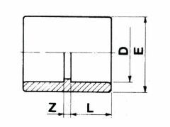 PVC Muffe Ø 12 bis 160 mm