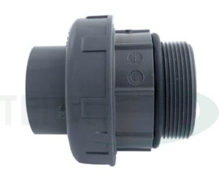 PVC Kupplung 2" Klebeverbindung x 2" Außengewinde