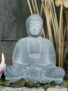 Japanischer Buddha, schwarz oder oliv, Höhe 42 - 66 cm