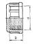 PVC Schraubkappe Innengewinde in 3/4"