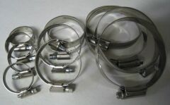 Niro-Schlauchklemme Durchmesser 40 - 60 mm