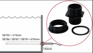 Tauch UV-C Tankdurchführung 1½" für Tauch UV