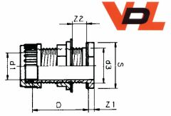 PVC-Klemm-Durchführung 40 mm